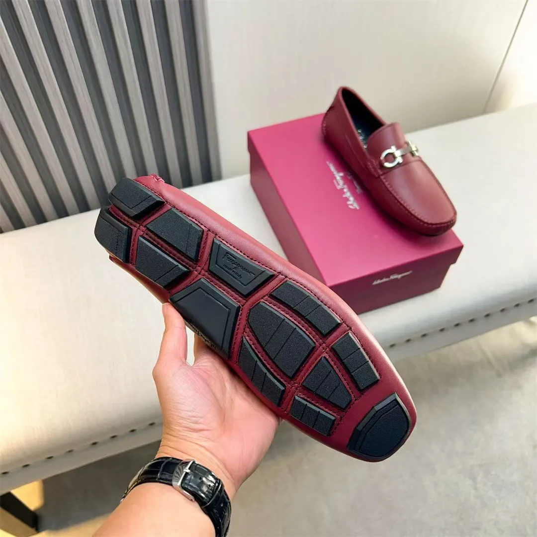 Men's shoes 💰560 Ferragamo new high-end quality 🔥 black cowhide ➕ cowhide lining size 38-45